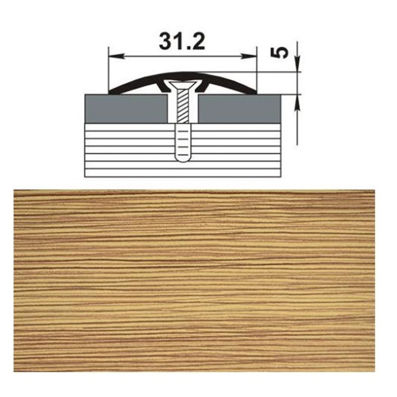 Профиль стыкоперекрывающий ПС бамбук 30x1350 мм