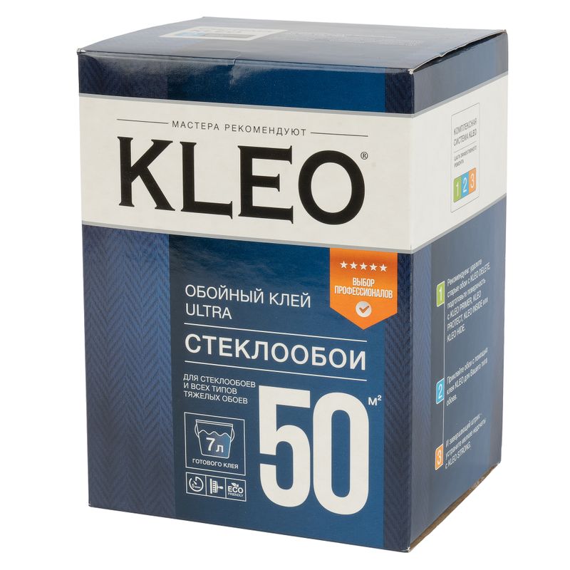 Клей обойный KLEO ULTRA для стеклообоев и флизелиновых обоев 500 г