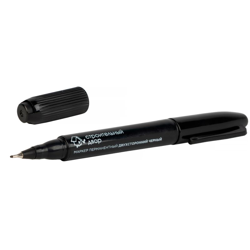 Купить Маркер перманентный Строительный Двор двухсторонний черный в Ишиме — доставка и гарантия | «Строительный Двор» — фото 6