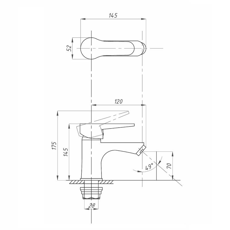 Fauzt смеситель для раковины тип см умдцба fzs 901 07